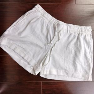 Old Navy white linen short